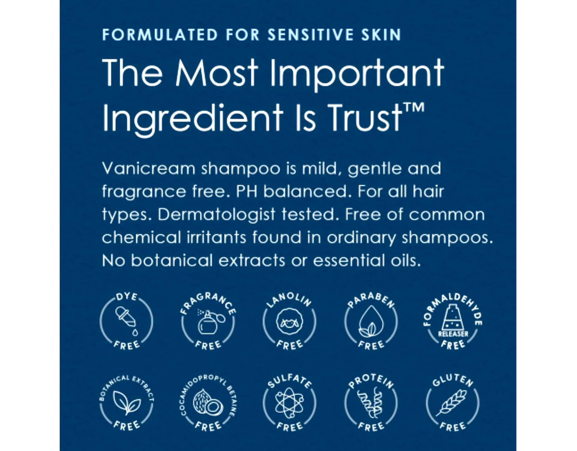 Vanicream Shampoo & Conditioner Set for Sensitive Skin – Dermatologist Tested – 4 Bottles (12 oz)