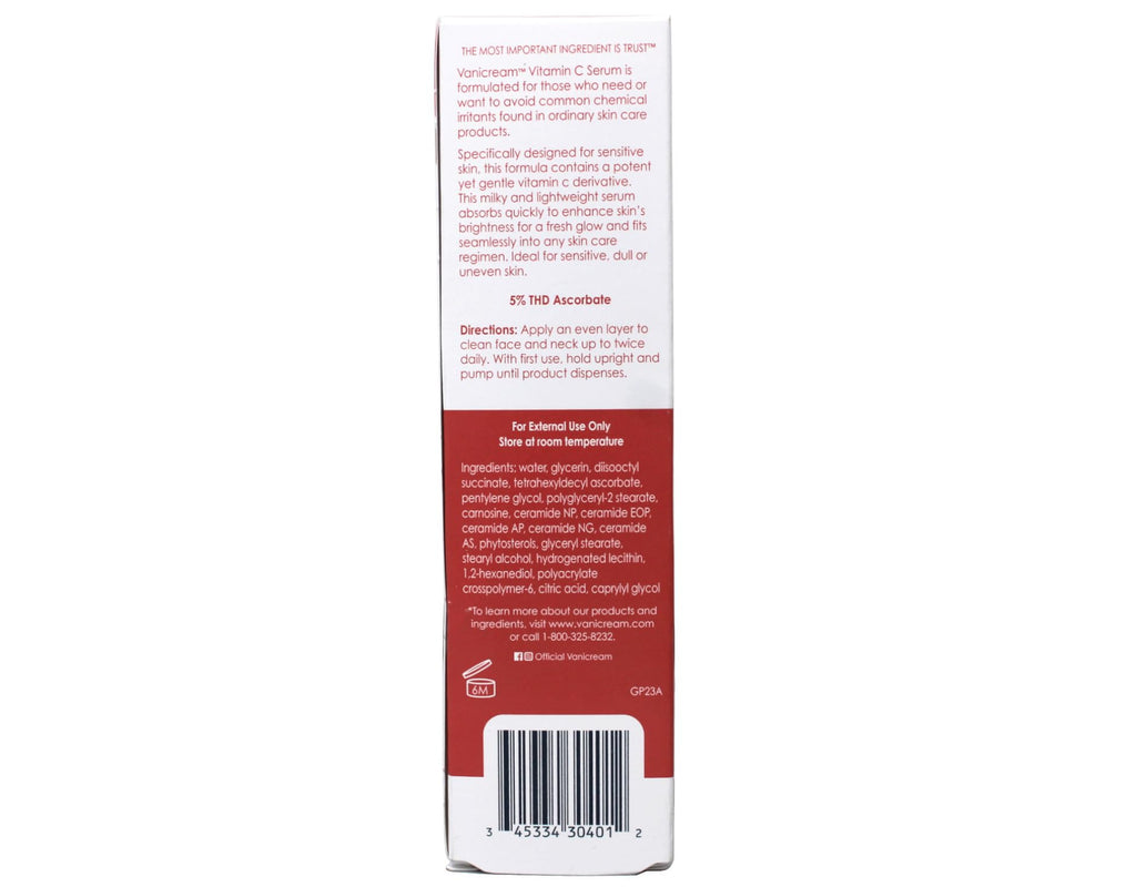 Vanicream Vitamin C Serum with Ceramides for Sensitive Skin – 1.2 fl oz (Pack of 2)