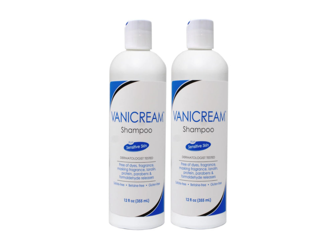 Vanicream Shampoo for Sensitive Skin – Pack of 2 (12 oz) | Fragrance-Free & Gentle