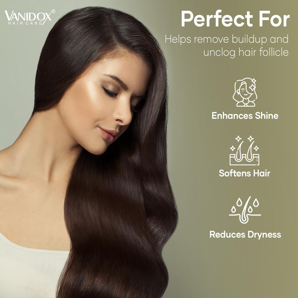 VANIDOX Carbonic Acid Shampoo & Conditioner Set — Deep Moisture, Volume & Scalp Nourishment | Made in USA
