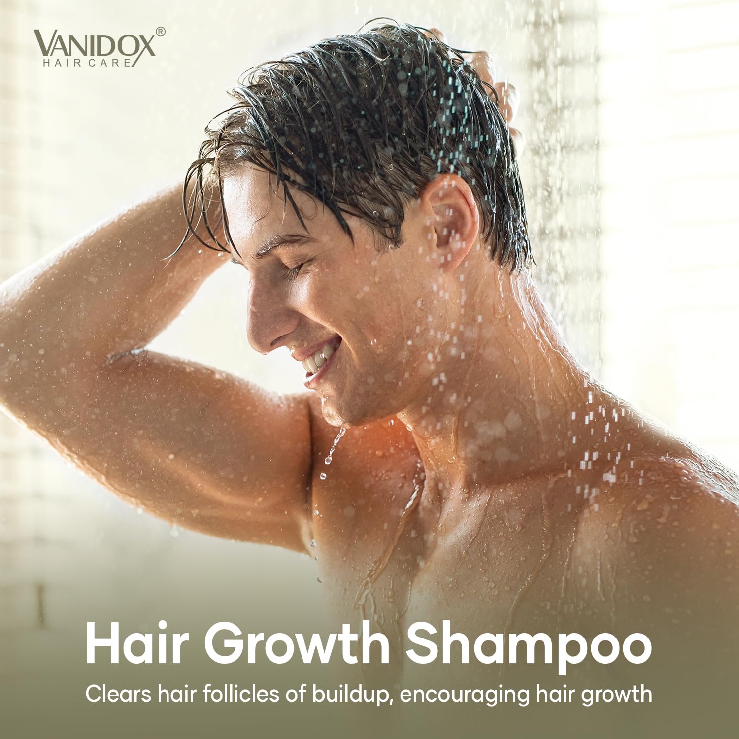 VANIDOX Carbonic Acid Shampoo with DHT Blockers — Sulfate-Free, Biotin & Tea Tree Oil (16 oz)