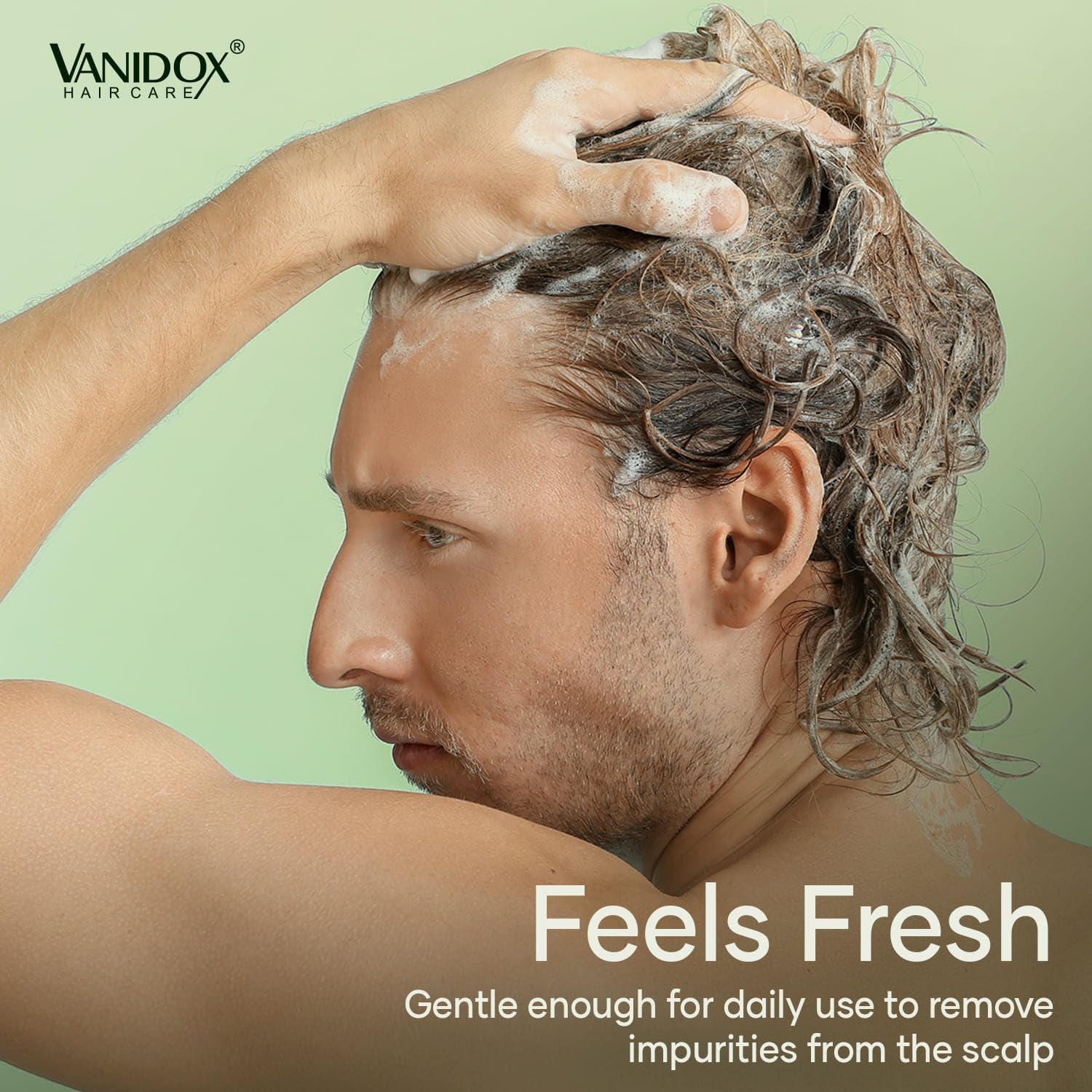 VANIDOX Tea Tree Oil Shampoo with Biotin & DHT Blockers | Itchy Scalp Relief & Thicker-Looking Hair | Made in USA | 16 fl oz