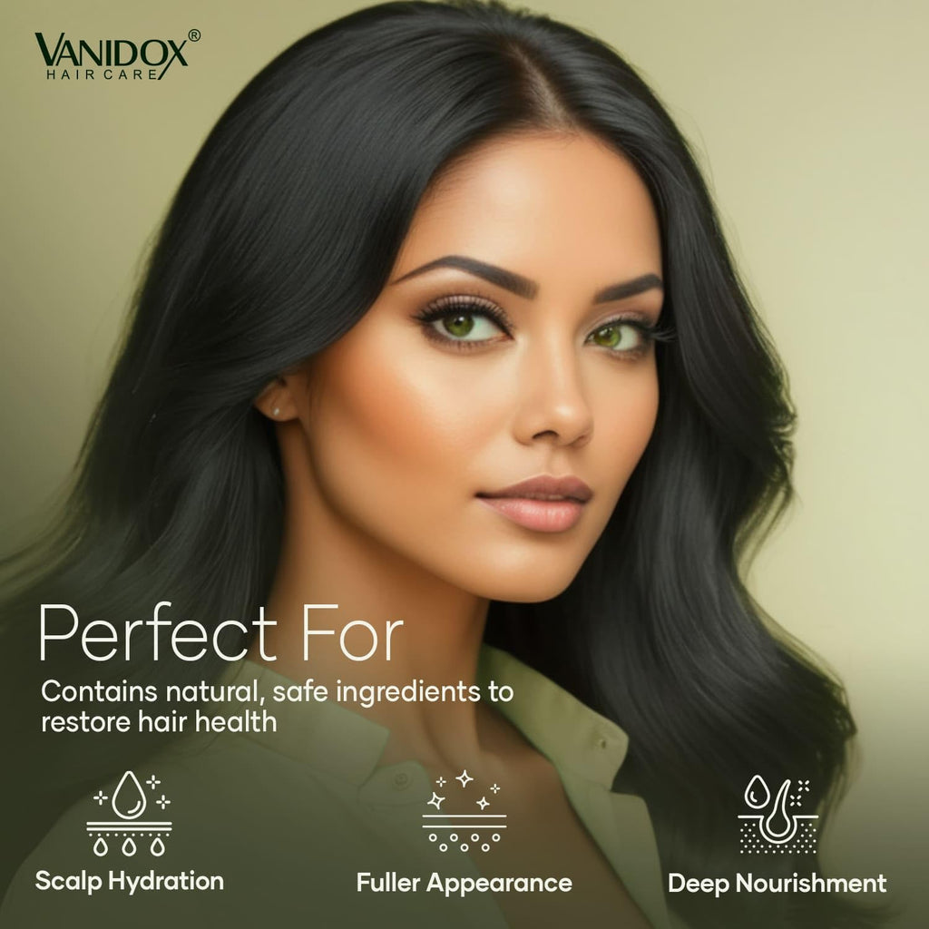 VANIDOX Tea Tree Oil Shampoo with Biotin & DHT Blockers | Itchy Scalp Relief & Thicker-Looking Hair | Made in USA | 16 fl oz