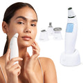 Exfora Facial Microdermabrasion Wand by Vanity Planet | 4 Interchangeable Heads, Dual Charging