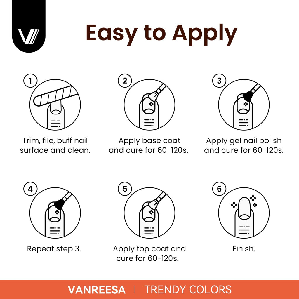 VANREESA Gel Nail Polish Kit with UV Light & Nail Drill – 75 Pcs, 45 Colors