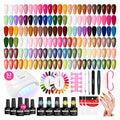 VANREESA 53-Piece Gel Nail Polish Kit with UV Lamp — 36 Colors + Base & 4 Top Coats