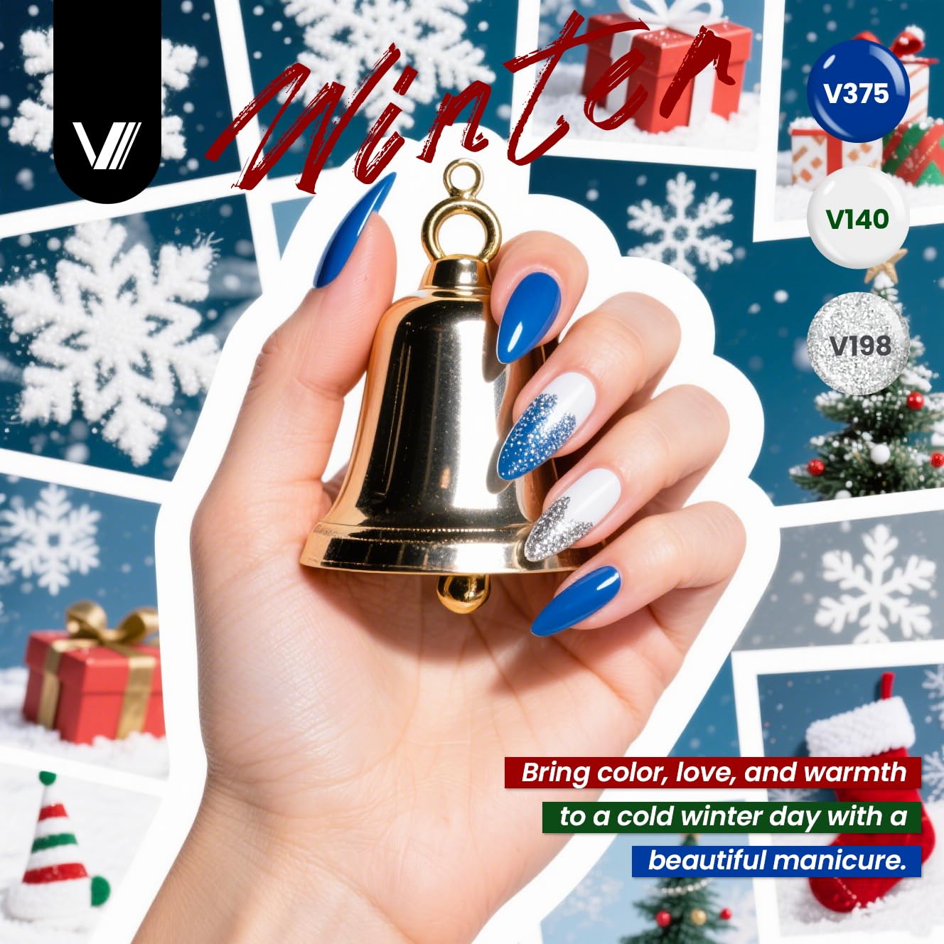 VANREESA 60-Pcs Gel Nail Polish Set: 55 Colors + Base Coat & 4 Top Coats for Home Manicure