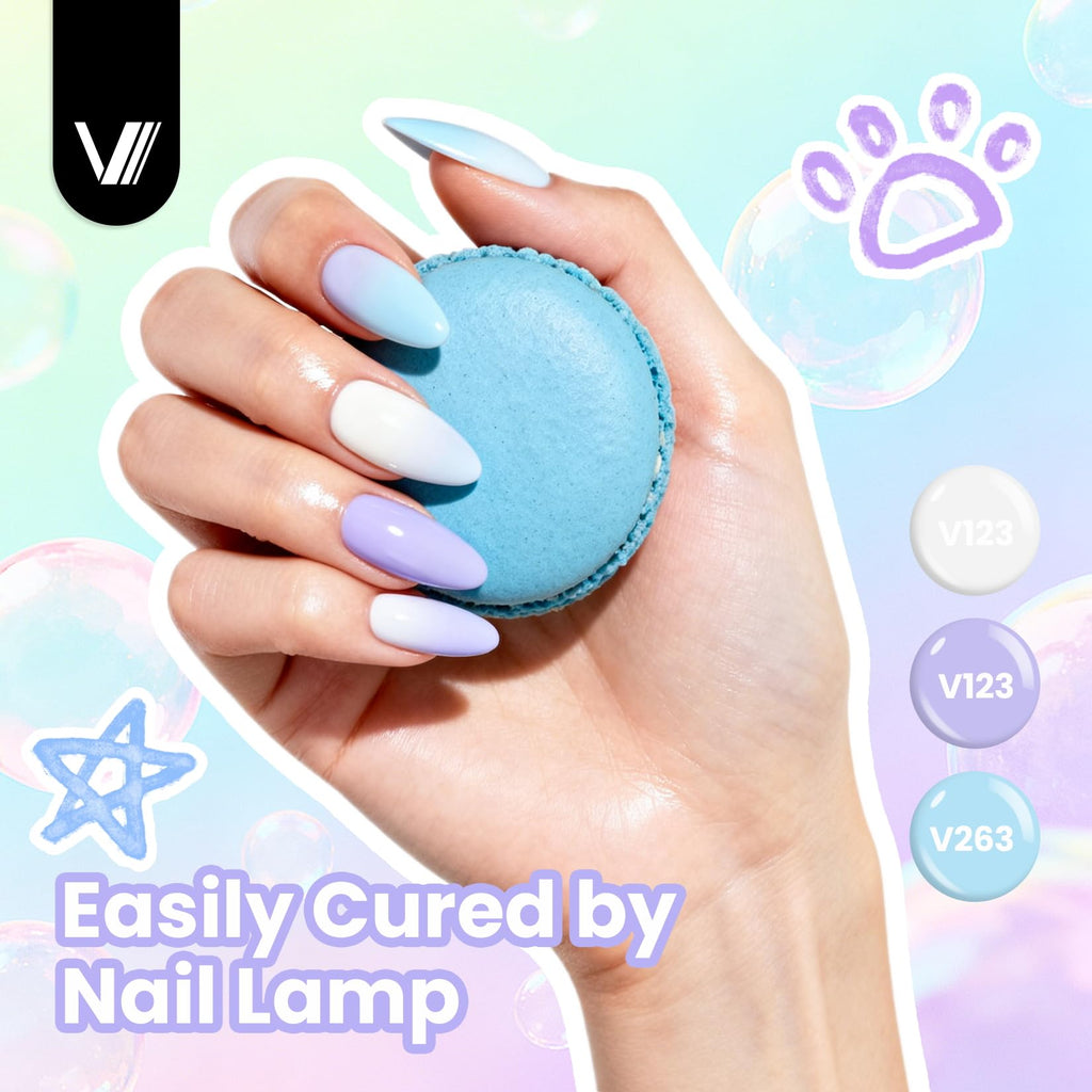 VANREESA 24 Pcs Gel Nail Polish Set – Trendy Spring Colors with Base Coat & 4 Top Coats | DIY Manicure Kit