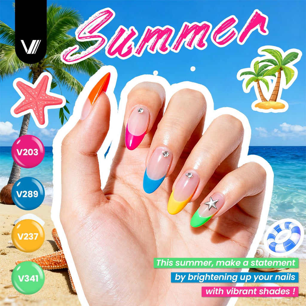 VANREESA Gel Nail Polish Kit with UV Light & Nail Drill — 65 Pcs, 35 Colors, Base Coat & 4 Top Coats, 48W Lamp