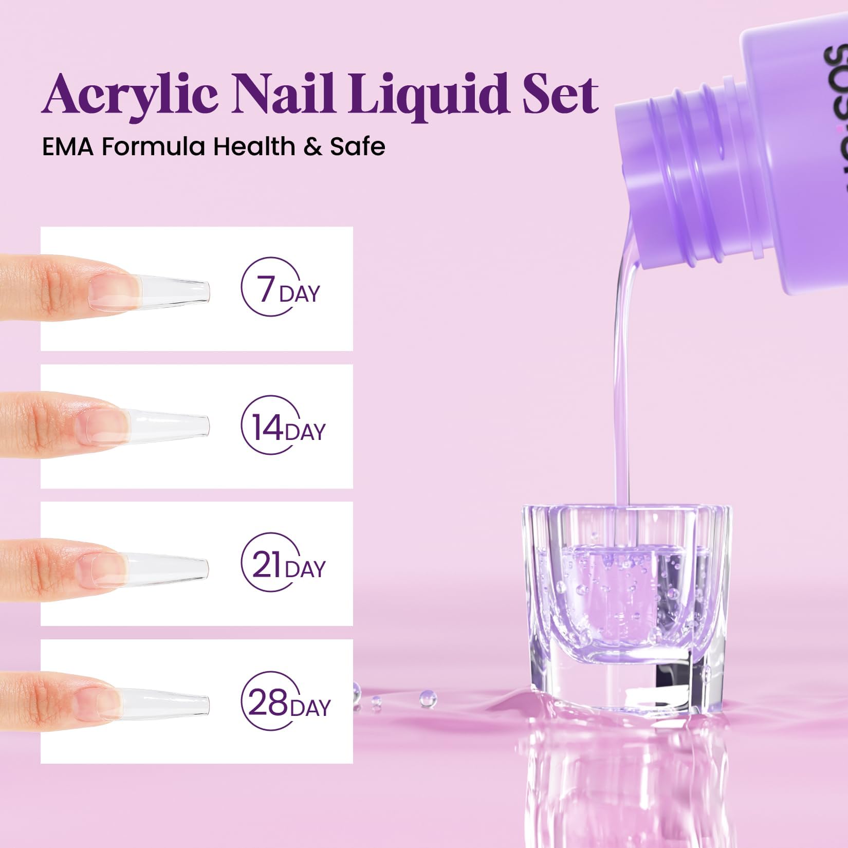 VANSISOS Acrylic Nail Kit with Drill – Complete Home Salon Set for Beginners