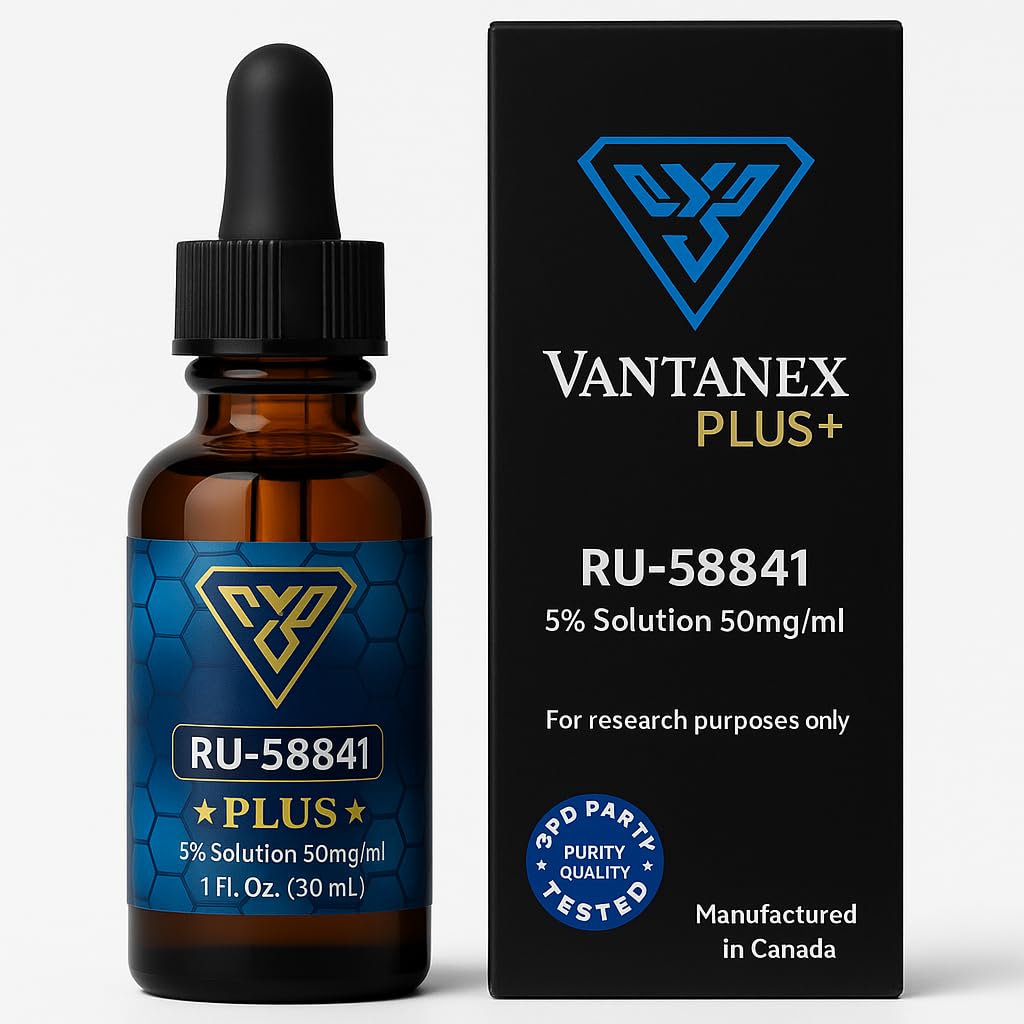 Vantanex RU58841 Plus 5% Hair Serum with Biotin, B-Complex, CoQ10 | 30mL