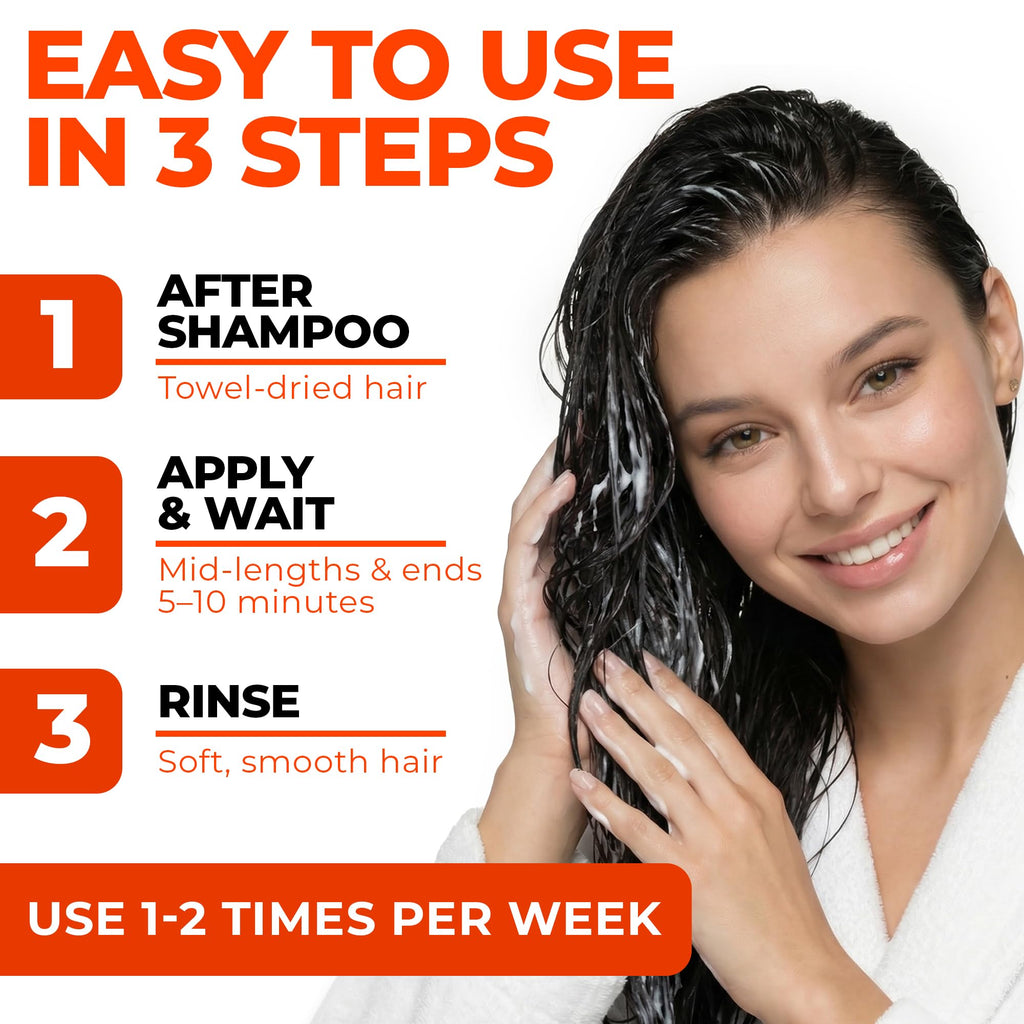 VAO Deep Conditioning Hair Mask for Damaged Hair – Intensive Hydration (11.8 fl oz)
