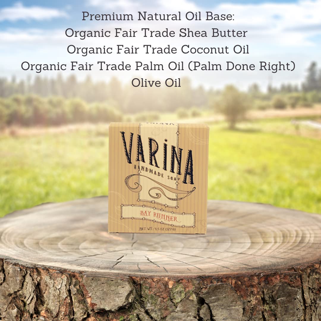 Varina Bay Runner Bar Soap – Gentle, Spicy Cleansing for Sensitive Skin | 3 Pack