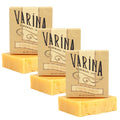 Varina Florida Sunrise Bar Soap – Gentle, Fragrance-Free Cleanse for Sensitive Skin (3 Pack, 84% Organic)