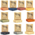 Varina Natural Men's 2 Variety Bar Soap – Gentle Cleansing, Earthy Scents (10 Pack)