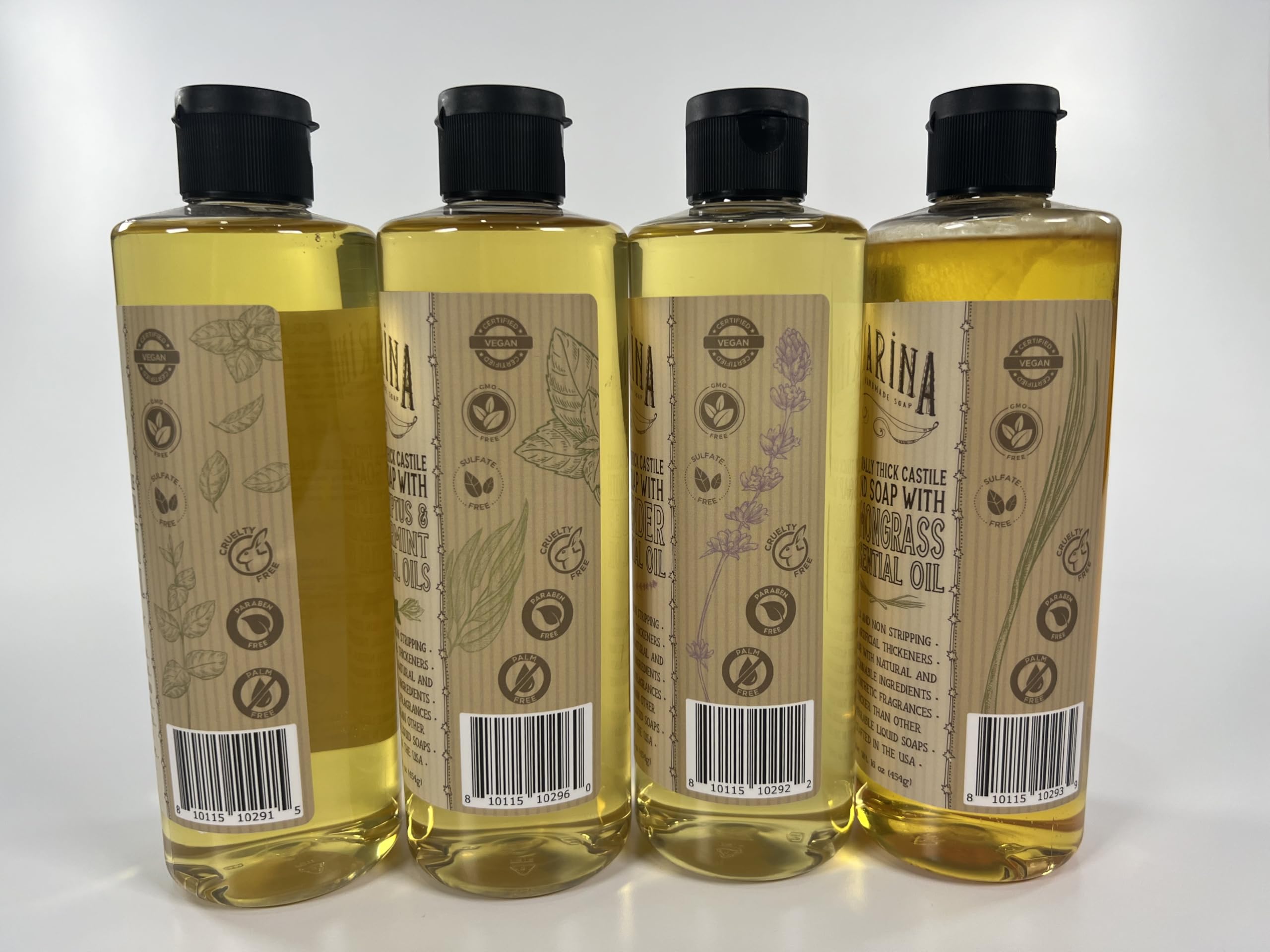 Varina Organic Castile Soap Variety Pack - 16 oz