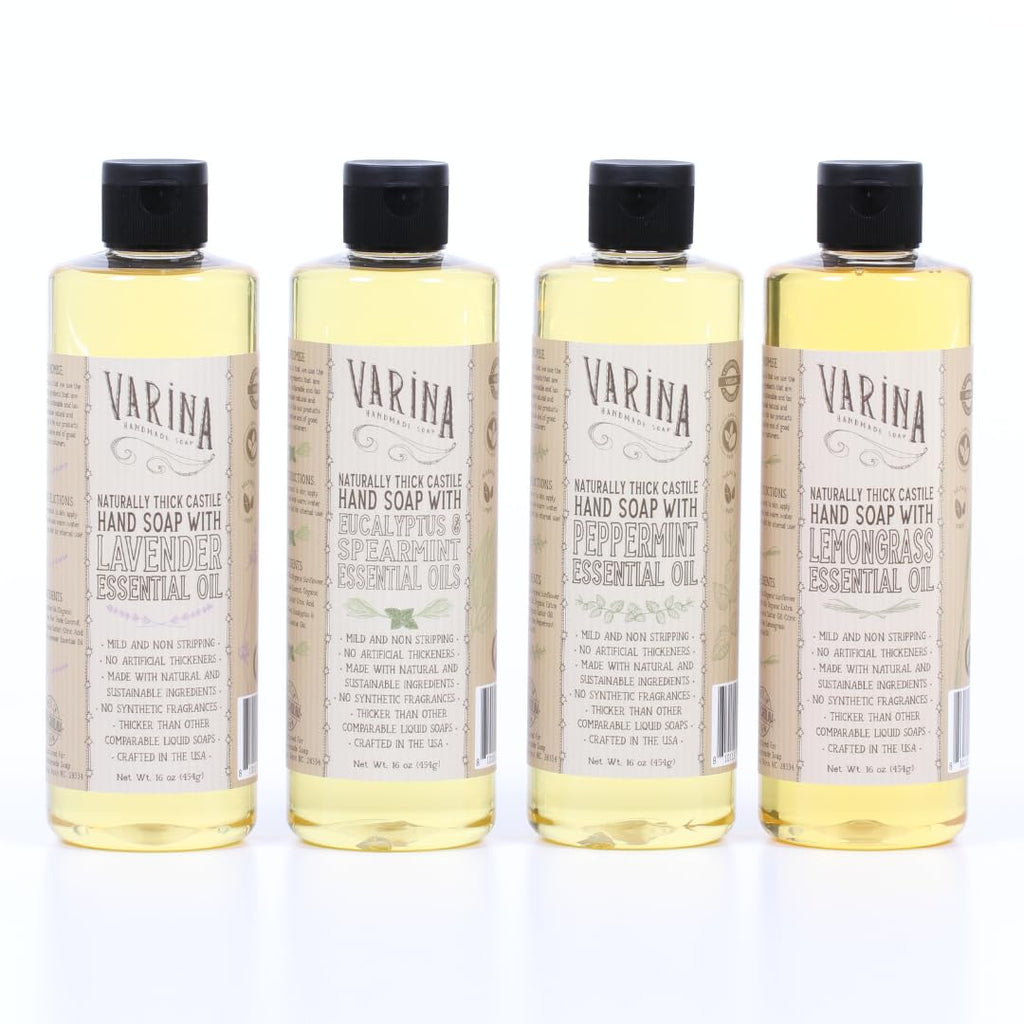 Varina Organic Castile Soap Variety Pack - 16 oz