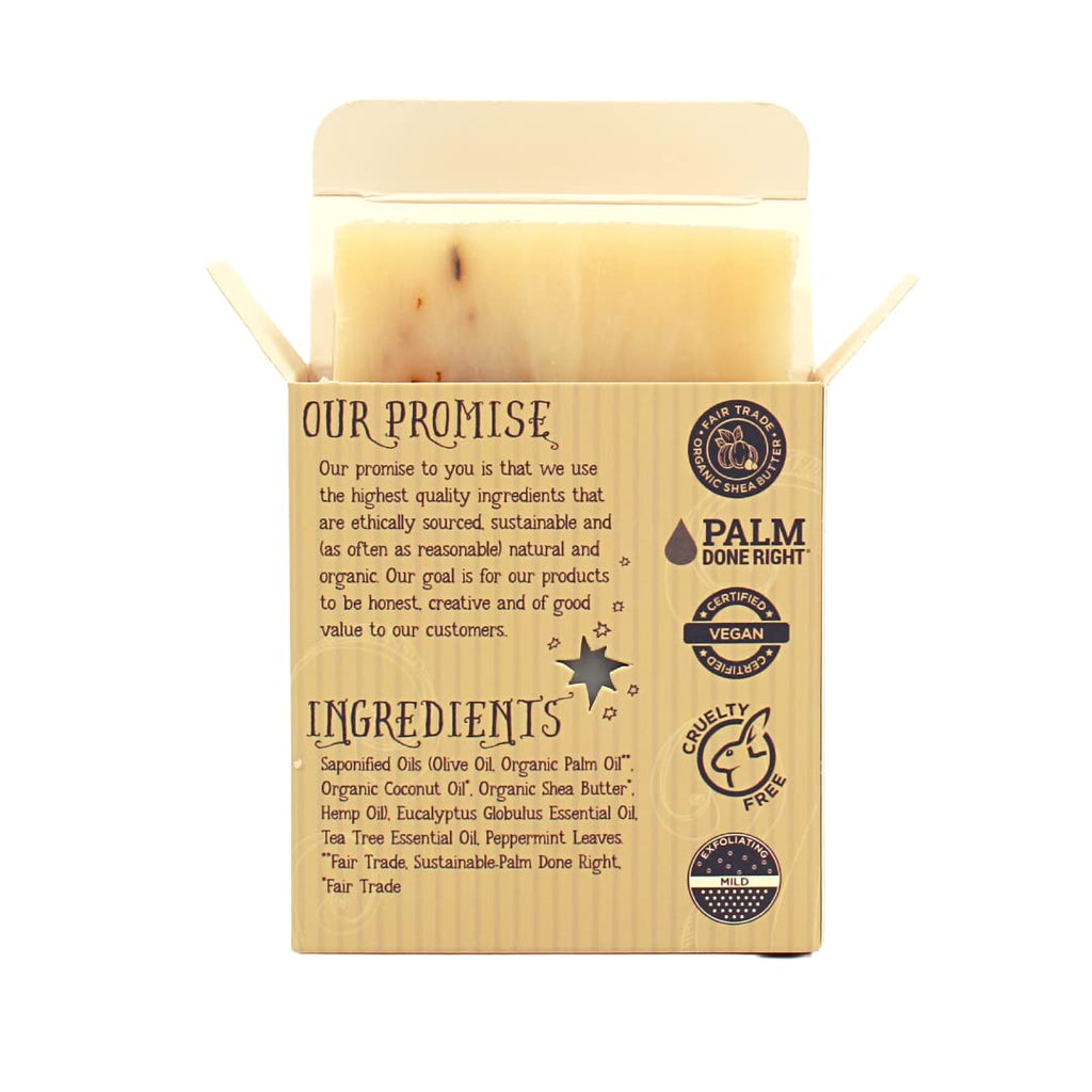 Varina Organic Eucalyptus Hemp & Tea Tree Bar Soap – Gentle Cleansing for Sensitive Skin (3 Pack)
