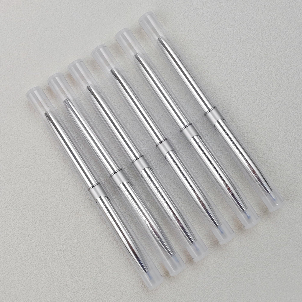 varnishea Kolinsky Nail Brush with Silvery Metal Handle – Size 18, 1.0 Count | Acrylic & Nail Art Tools