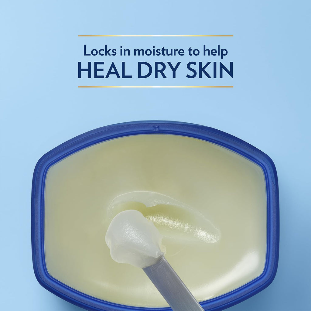 Vaseline Original Healing Jelly 4-Pack – Hypoallergenic Petroleum Jelly for Skin Care
