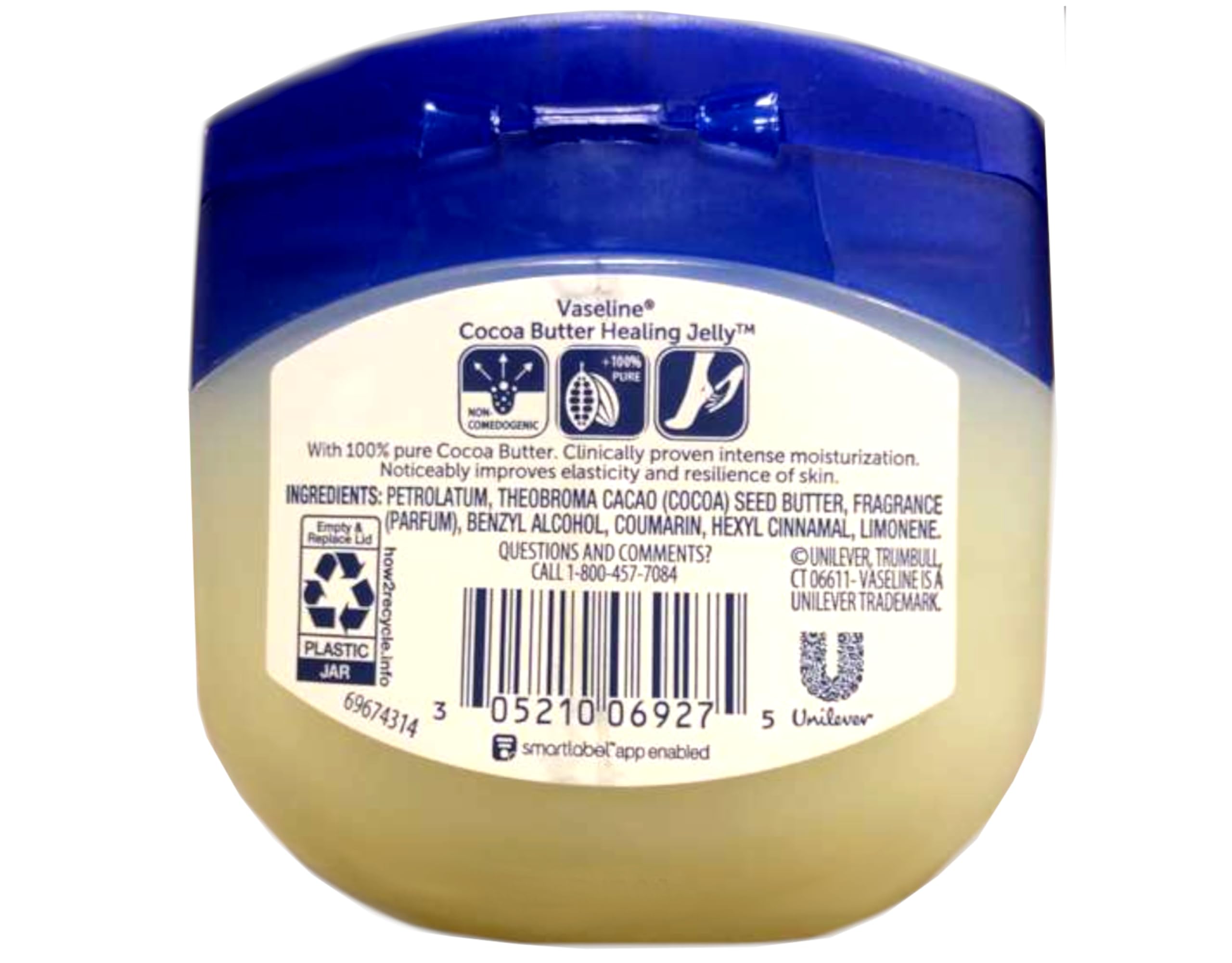 Vaseline Rich Conditioning Petroleum Jelly with Cocoa Butter – 7.5 oz (Pack of 10)