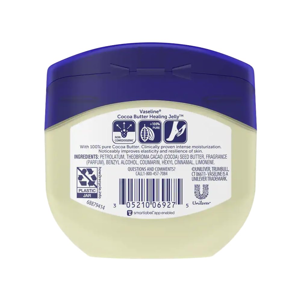 Vaseline Cocoa Butter Petroleum Jelly 7.5 oz – Pack of 4