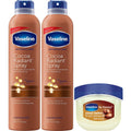 Vaseline Cocoa Radiant Spray Body Lotion 2-Pack + Mini Lip Therapy – Soft, Glowing Skin & Lips