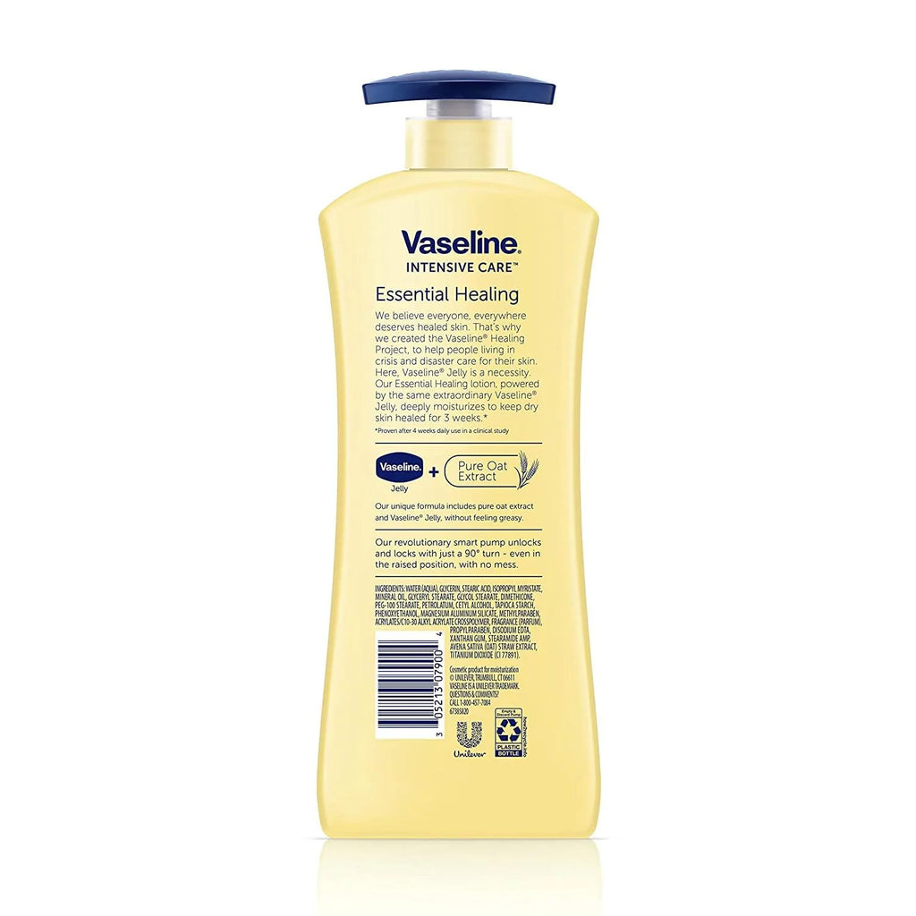 Vaseline Intensive Care Essential Healing Body Lotion — Deep Moisturization, 20.3 oz Pump