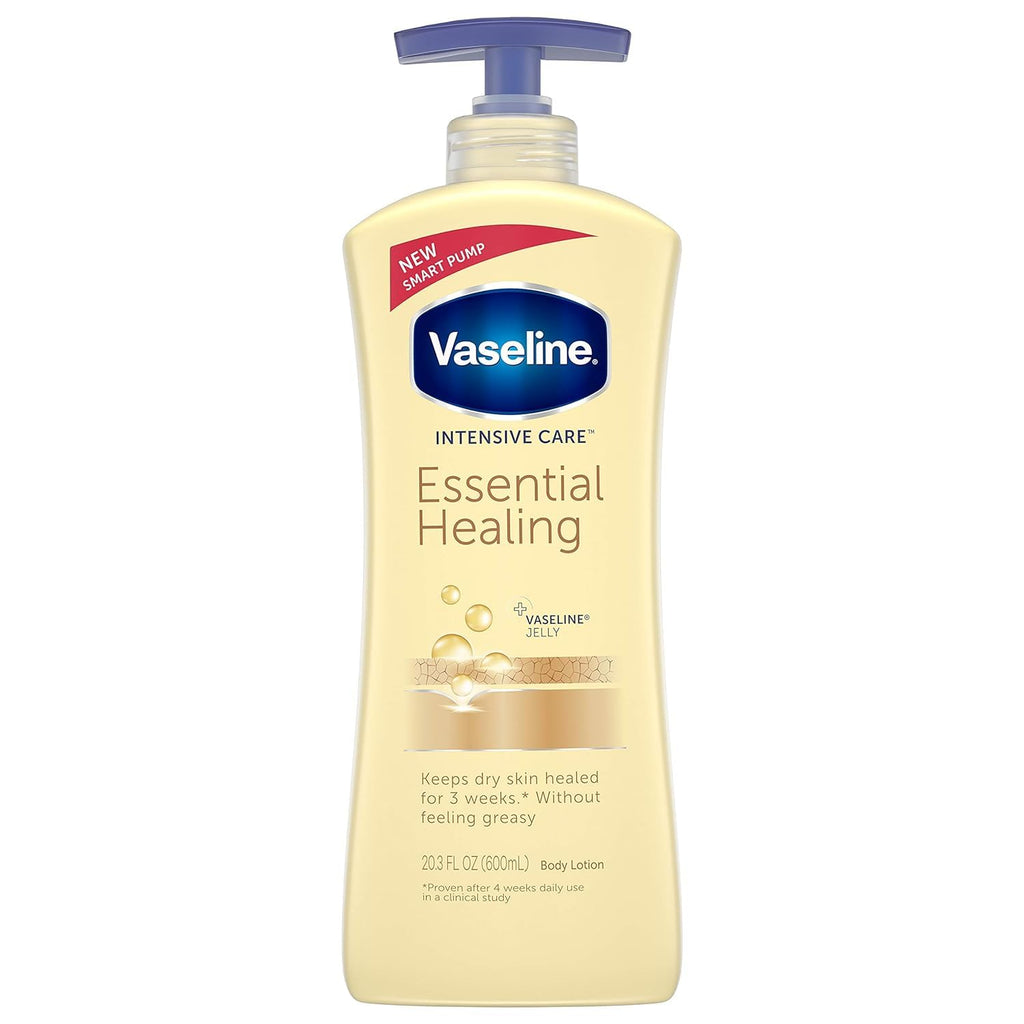 Vaseline Intensive Care Essential Healing Body Lotion — Deep Moisturization, 20.3 oz Pump