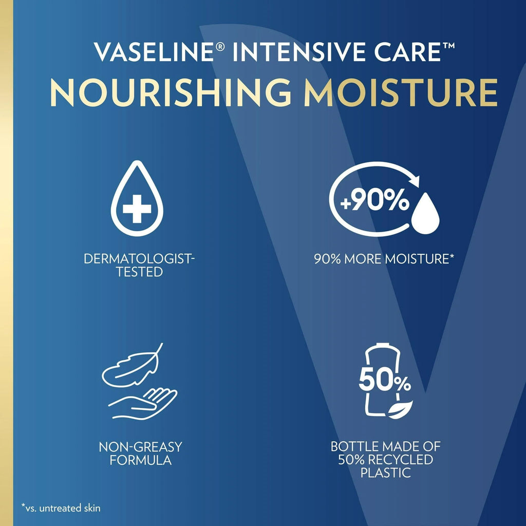 Vaseline Intensive Care Essential Healing Body Lotion — Deep Moisturization, 20.3 oz Pump