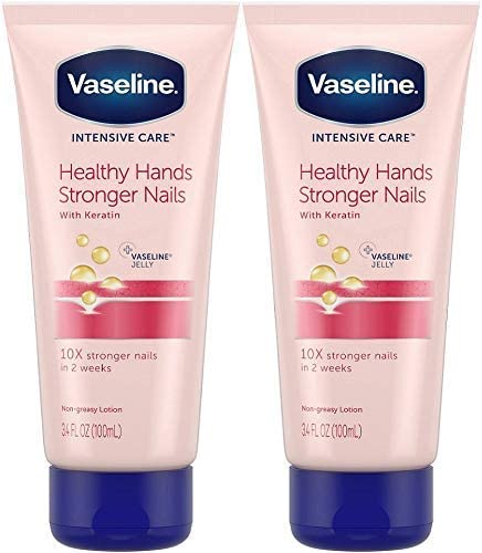Vaseline Intensive Care Hand Cream Healthy Hands & Stronger Nails – 2 Pack (3.4 oz each)