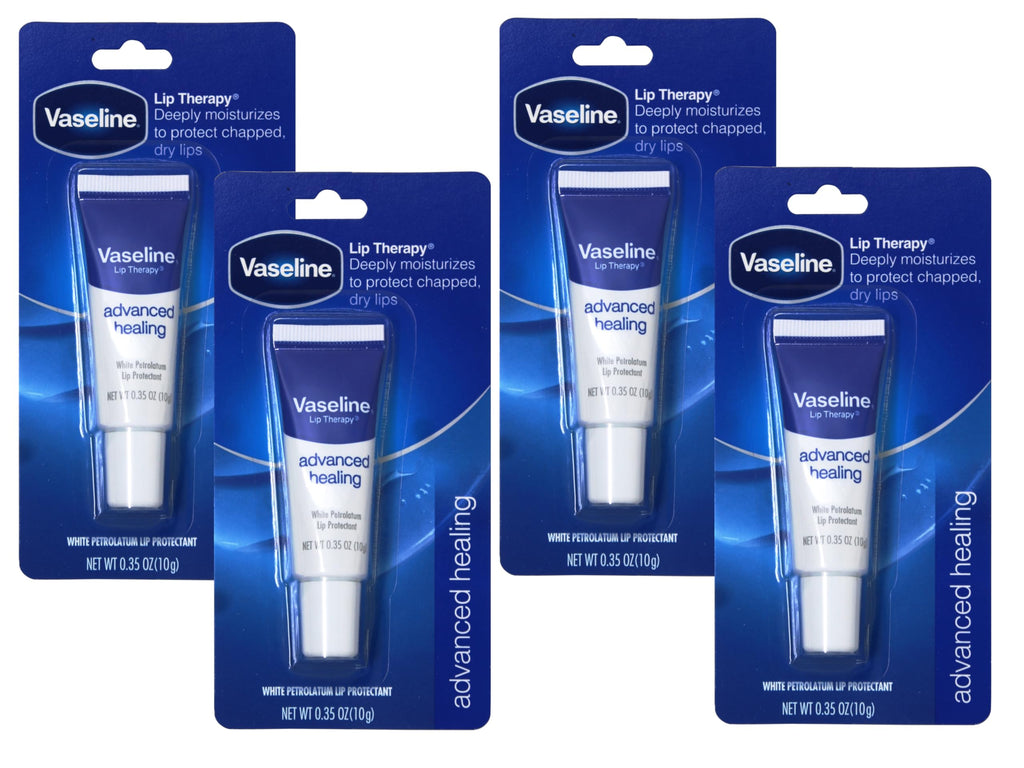 Vaseline Lip Therapy Advanced Formula 0.35 oz Pack of 4