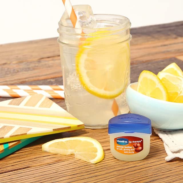 Vaseline Lip Therapy Cocoa Butter 6-Pack – Mini Lip Balms (0.25 oz each)