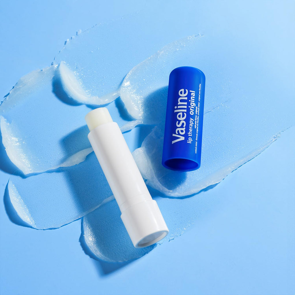 Vaseline Lip Therapy Original 8-Pack – Bulk Lip Balm for Dry Lips