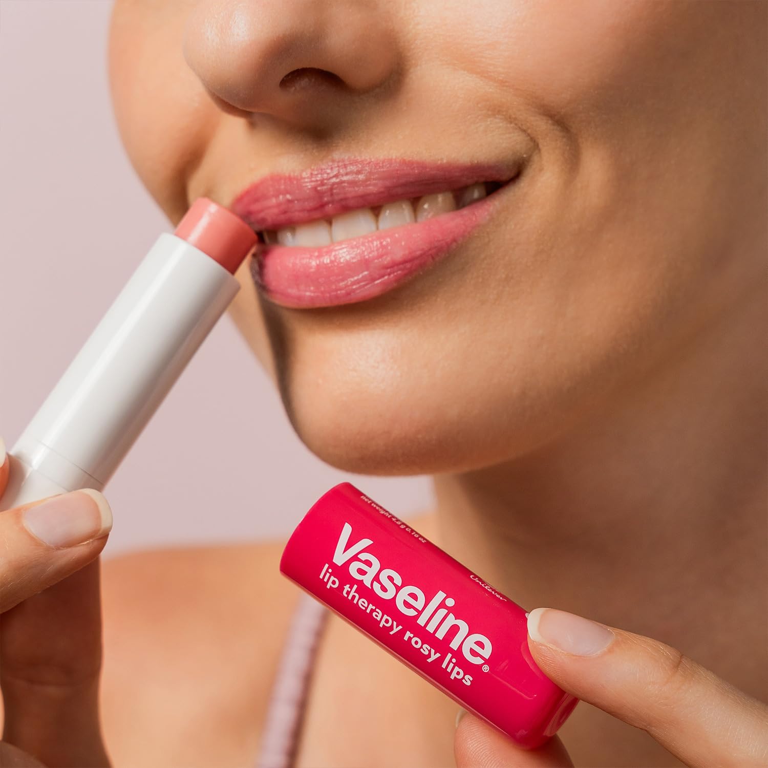 Vaseline Lip Therapy Rosy Lips 12-Pack – Rosy Lip Balm for Dry Lips (0.16 oz Each)