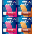 Vaseline Lip Therapy Variety 4-Pack – Cocoa Butter & Rosy Lips Balms with Vitamin E | 0.16 oz Each