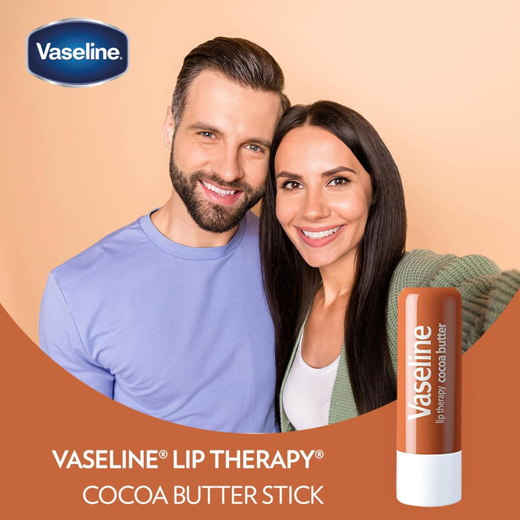 Vaseline Lip Therapy Cocoa Butter Lip Balm – 6 Pack, 0.16 oz Each