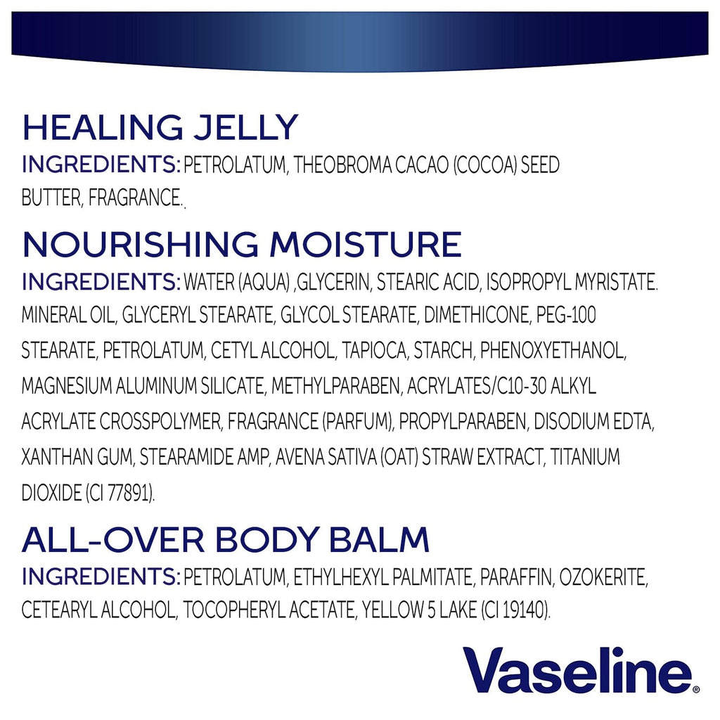 Vaseline Intensive Care Essential Healing Lotion Bundle - 20.3 oz + 7.5 oz + 1.4 oz (Pack of 3)