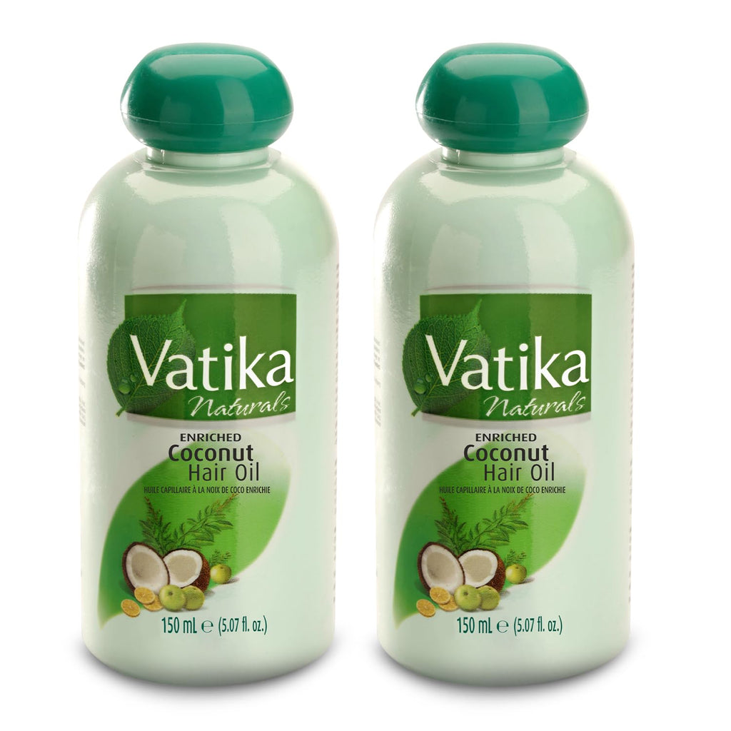 Dabur Vatika Enriched Coconut Hair Oil 150ml (Pack of 2) | Deep Nourishment
