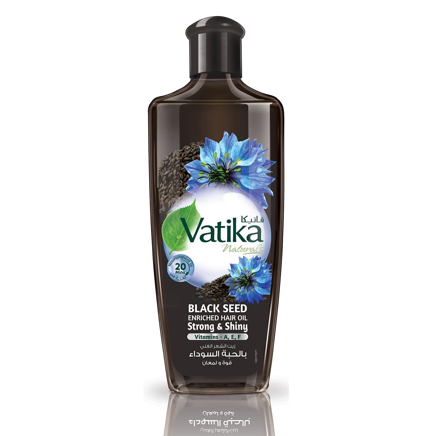 Vatika Naturals Dabur Enriched Black Seed Hair Oil – Strengthening & Shine-Enhancing Serum, 300 ml