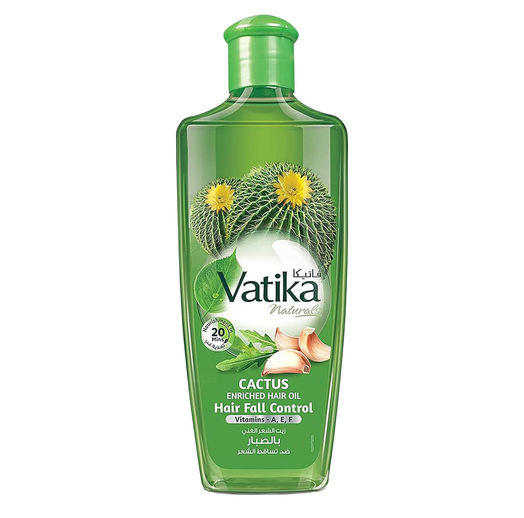 Vatika Naturals Cactus Enriched Hair Oil – Strengthen Roots, Reduce Breakage, 300ml