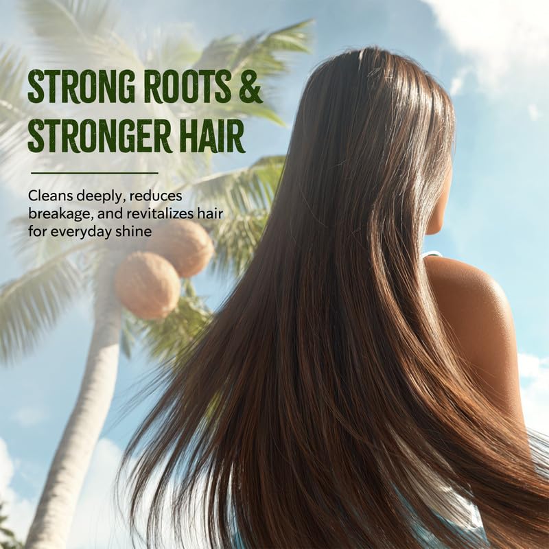 Vatika Naturals Coconut Shampoo & Conditioner – Nourish, Strengthen Roots, Control Frizz