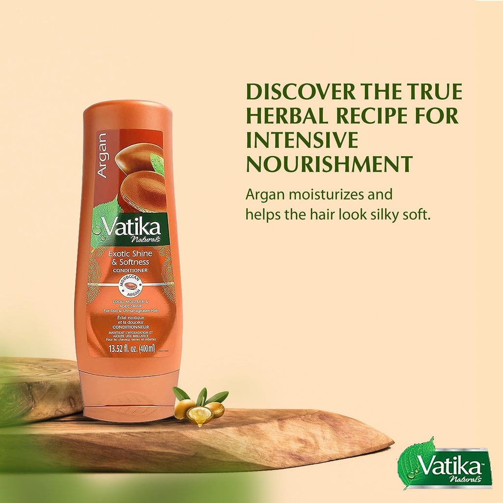 Vatika Naturals Moisturizing Conditioner – Deep Hydration for Dry, Damaged & Frizzy Hair | Argan & Henna 400ml