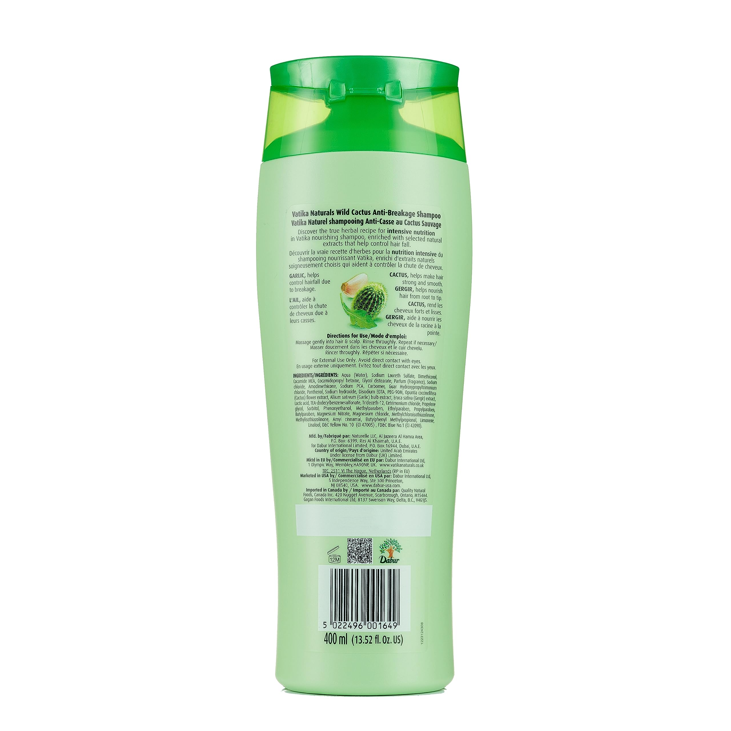 Vatika Naturals Daily Shampoo for Women – Wild Cactus Strengthening & Moisturizing (400ml)