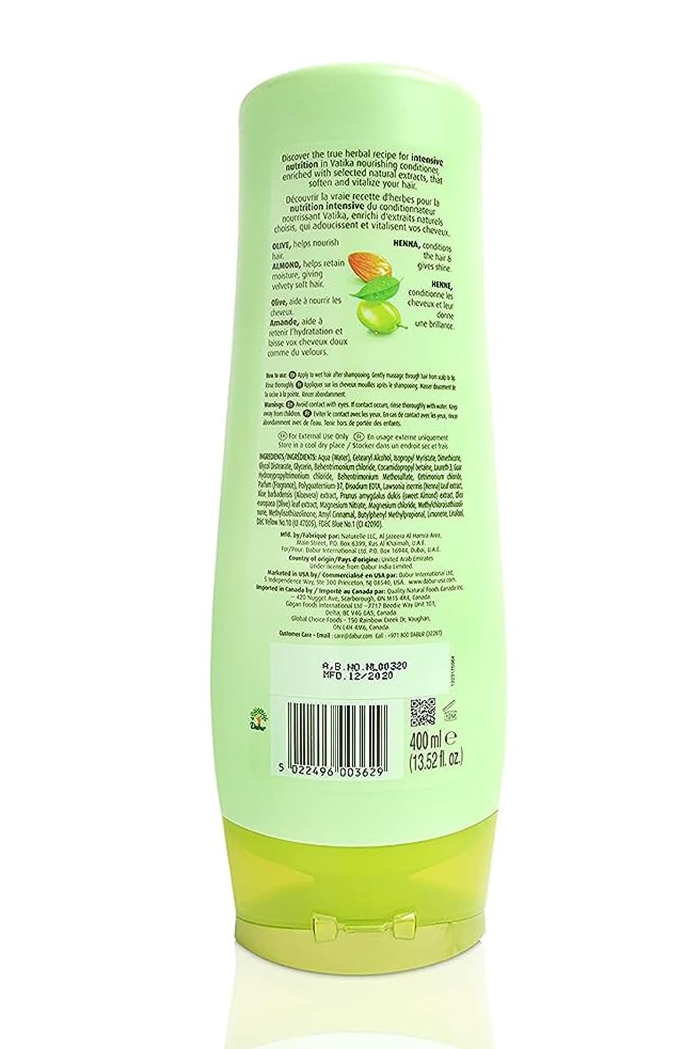 Vatika Naturals Moisturizing Conditioner – Olive | Hydrating Care for Dry, Damaged & Frizzy Hair – 400ml