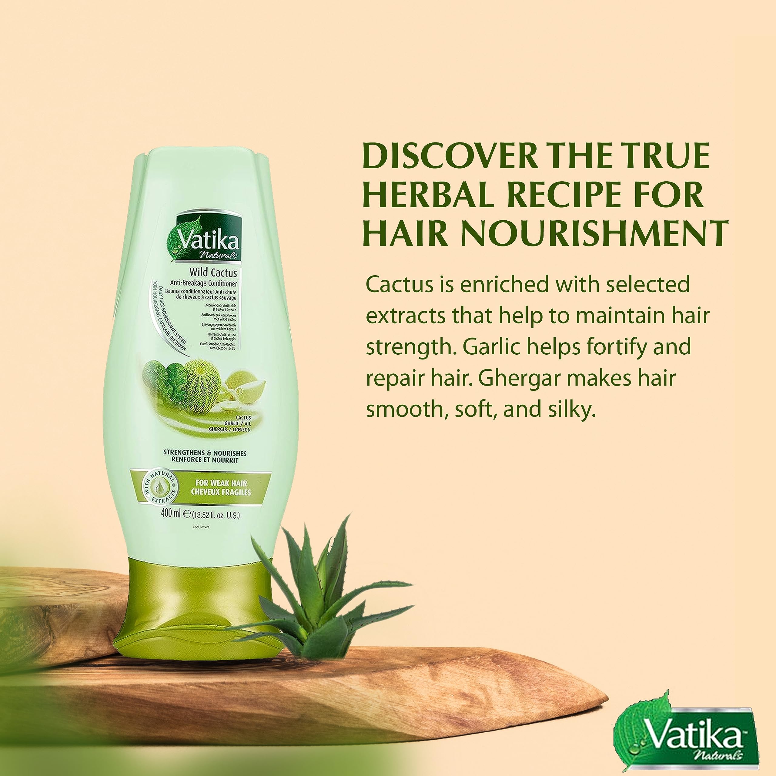 Vatika Naturals Moisturizing Conditioner – Hydrating Care for Dry, Damaged & Frizzy Hair (400ml)