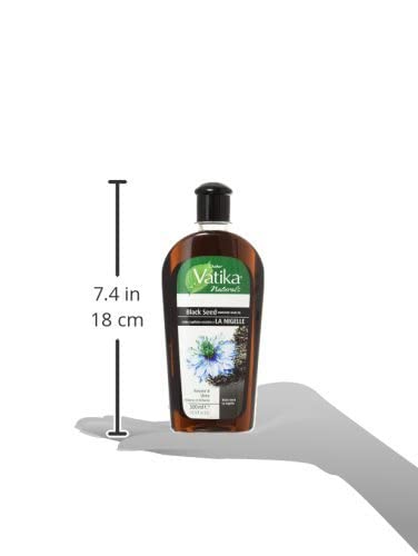 Vatika Naturals Dabur Enriched Black Seed Hair Oil – Strengthening & Shine-Enhancing Serum, 300 ml