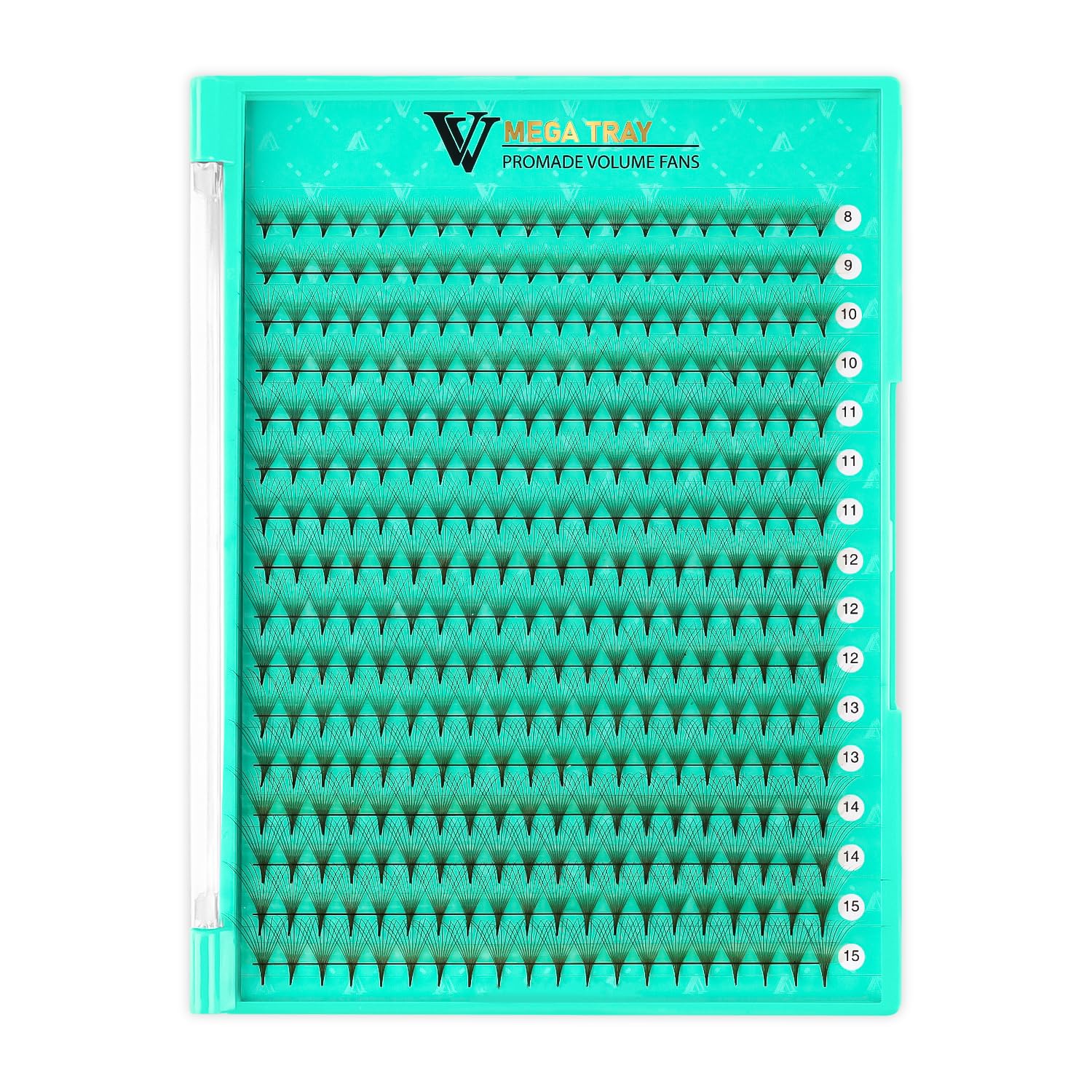VAVALASH 320 Brown Premade Lash Fans — 10D, 0.07, C/D Curl, 8-15mm