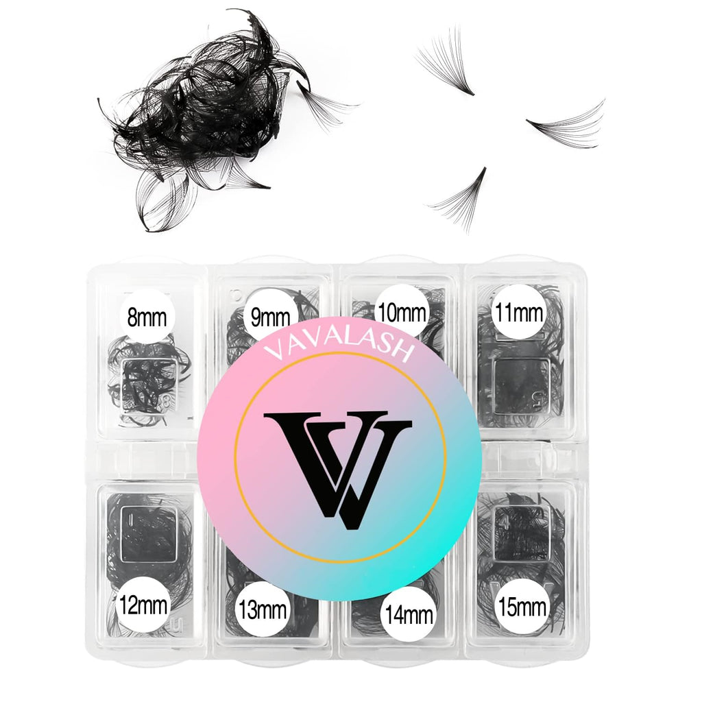 VAVALASH 600 Premade Lash Fans 8-15mm | 0.03-0.07mm | C/D Curl | 5D-16D