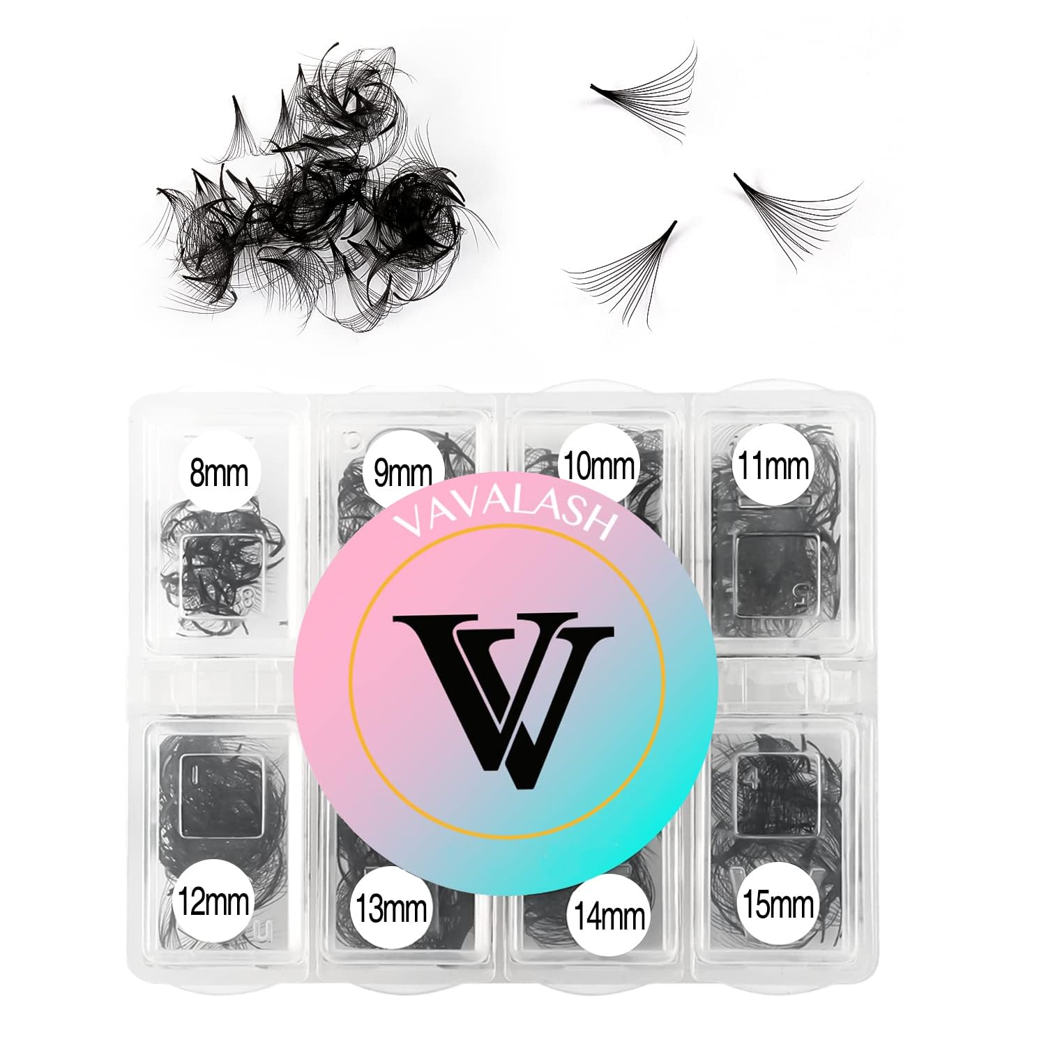 VAVALASH 600 Premade Lash Fans – 5D-24D Promade Loose Fans, Thin Base